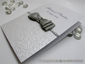Zahvalnica za vjenčanje - Silver Shine Bow