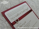 Wedding invitation - Lovely in Burgundy Heart