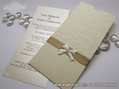Pozivnica za vjenčanje - Charm Cream Bow