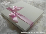 kutija za jastučić za prstenje rozi