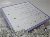 Pozivnica za vjenčanje - Purple Crystal Line