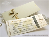 Pozivnica za vjenčanje - Boarding pass