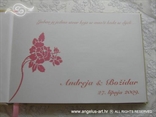 personalizacija za vjenčanje s ružičastom ružom