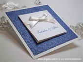 Pozivnica za vjenčanje Royal Blue Trendy