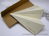 Wedding invitation - Cream Paper Plane