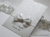 Pozivnica za vjenčanje - White and Silver Charm