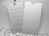 Pozivnica za vjenčanje - Charm White and Silver 