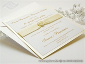 Wedding invitation - Lovela Cream Heart