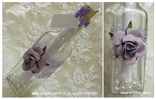 pozivnica za vjenčanje lila ruža i perlice u boci