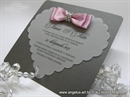 Pozivnica za vjenčanje - Pink Shine Heart