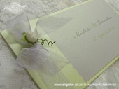 Pozivnica za vjenčanje Vintage Green Rose