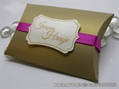 Konfet za vjenčanje - Golden Pillow Box